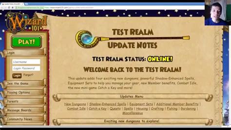 And not only that, but each name category now has double the options These new names will be available both at the Magic Mirror and when you create a new wizard. . Wizard101 test realm